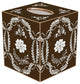 TB467 - Brown Provencial Tissue Box Cover