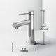 VIGO Jewel 6" H Single Handle Single Hole Bathroom Faucet, Chrome