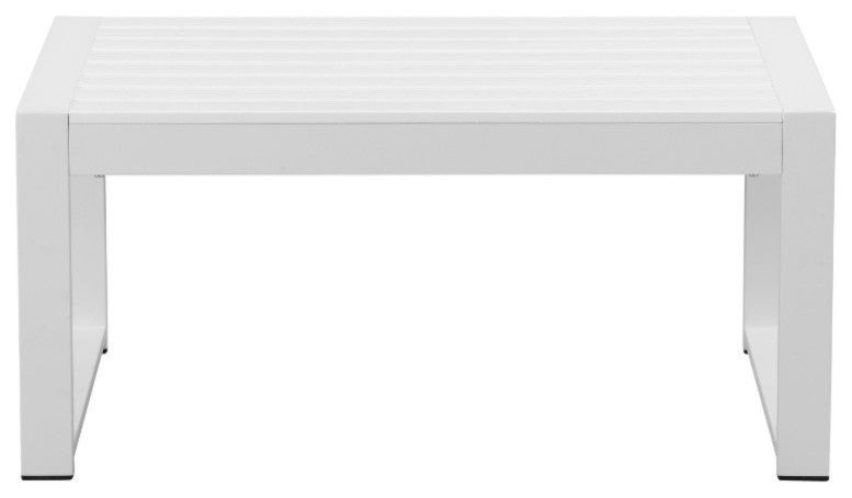 Anodized Aluminum Outdoor Table, White