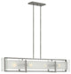 Hinkley Latitude Medium Four Light Linear, Brushed Nickel