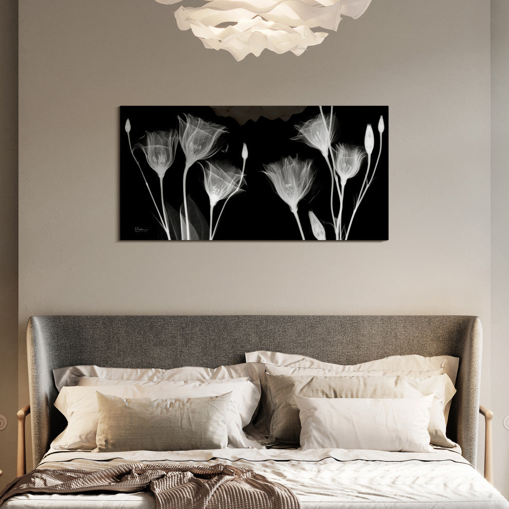"Gentian Xray" Frameless Free Floating Panel Graphic Wall Art, 24"x48"