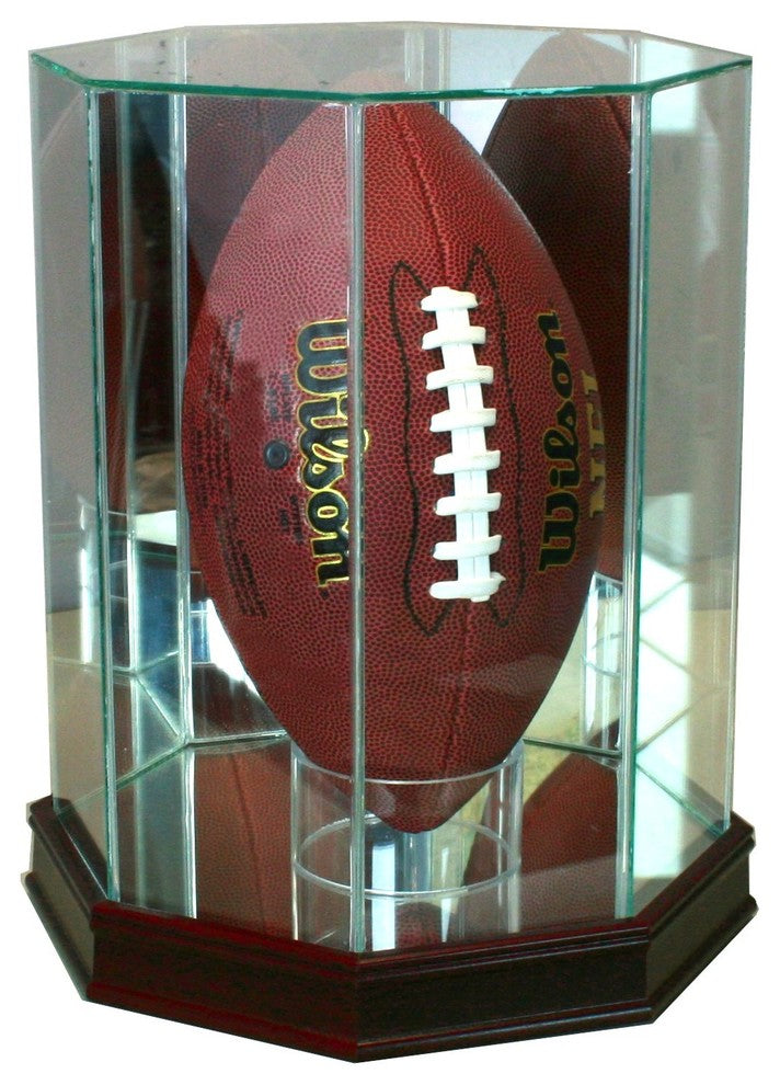 Upright Octagon Football Display Case