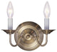 Livex Lighting 2 Light Antique Brass Wall Sconce - 5018-01