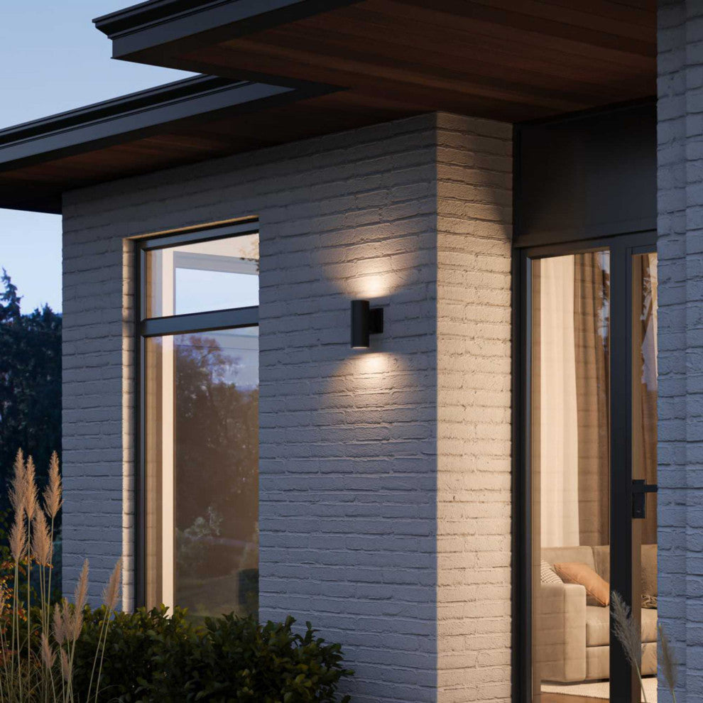 3" Outdoor Wall Mount Outdoor Cylinder Light, 2-Light