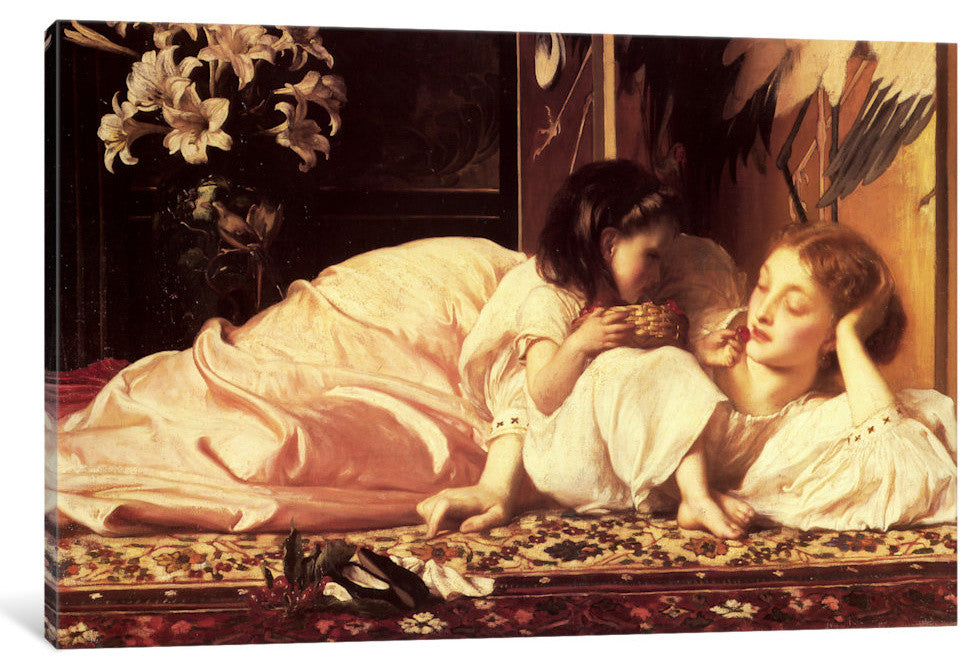 "Mother and Child" by Frederick Leighton, 40x26x1.5"