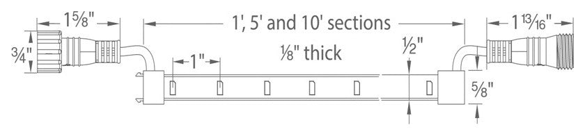 InvisiLED PRO Outdoor Submersible 3000K 10Ft Tape Light