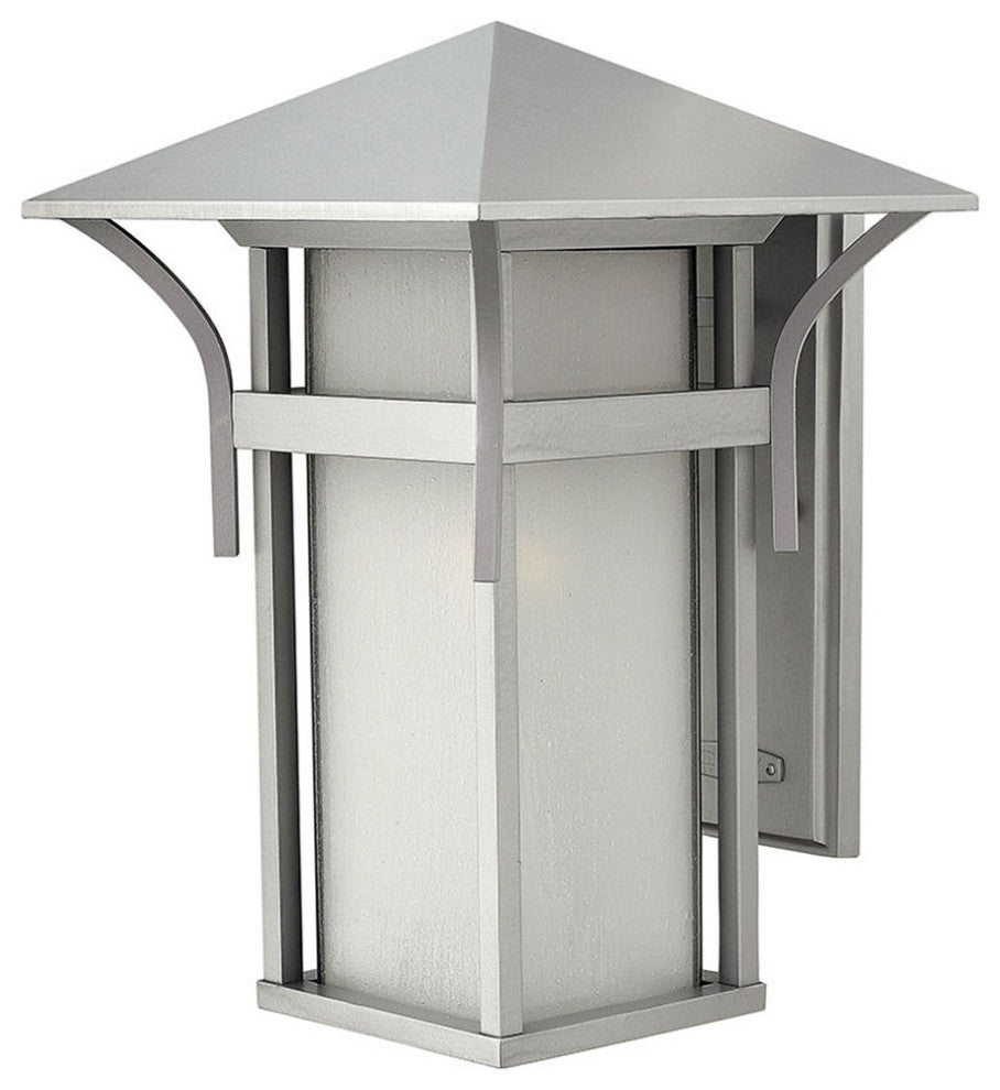 Hinkley Harbor Medium Outdoor Wall Mount Lantern, Titanium