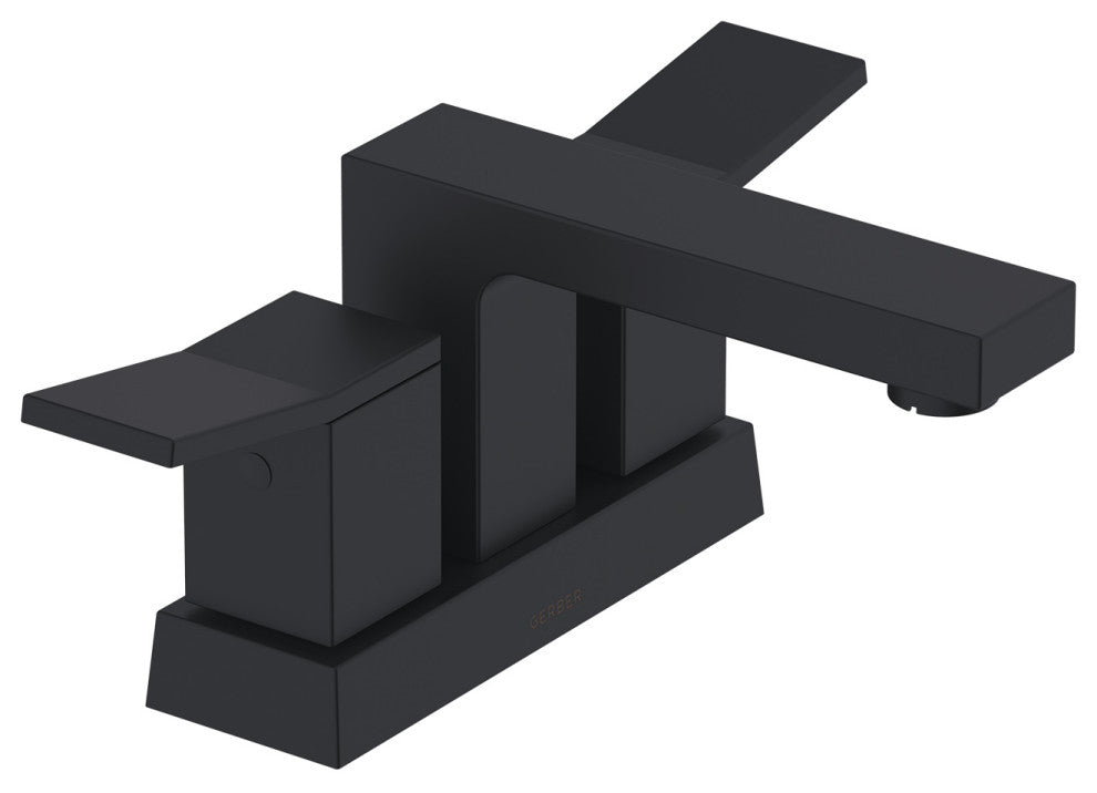 Avian Two Handle Centerset Lavatory Faucet, Satin Black
