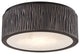 Crispin Small LED Flush Mount, Old Bronze Finish, White Opal Alabaster