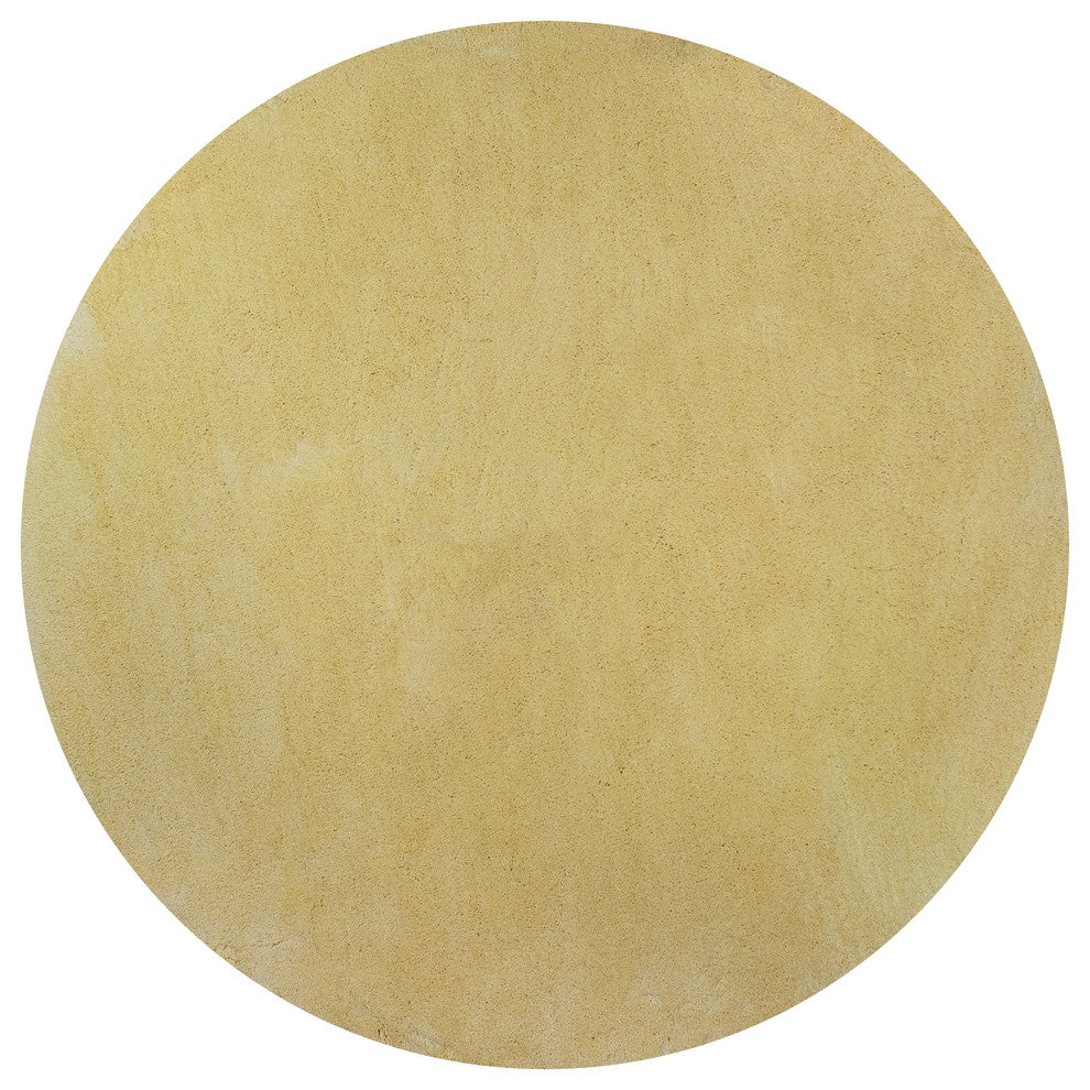 Bliss 1574 Canary Yellow Shag, 6' Round