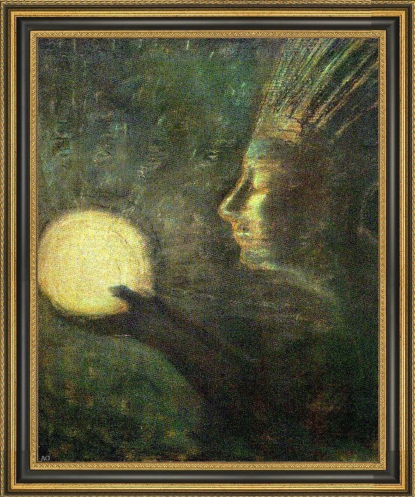 Mikalojus Ciurlionis Friendship Framed Premium Canvas Print, 20"x25"