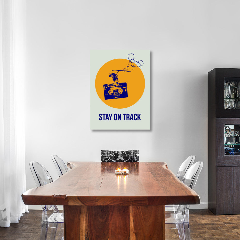 "Stay On Track Circle Poster 2" Fine Art Print