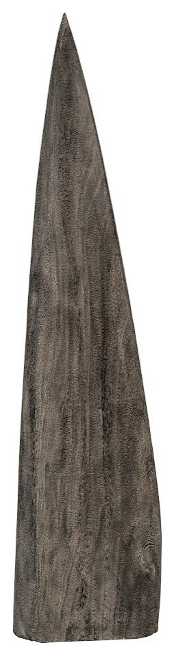 Shark Tooth Sculpture, Gray Stone, Small