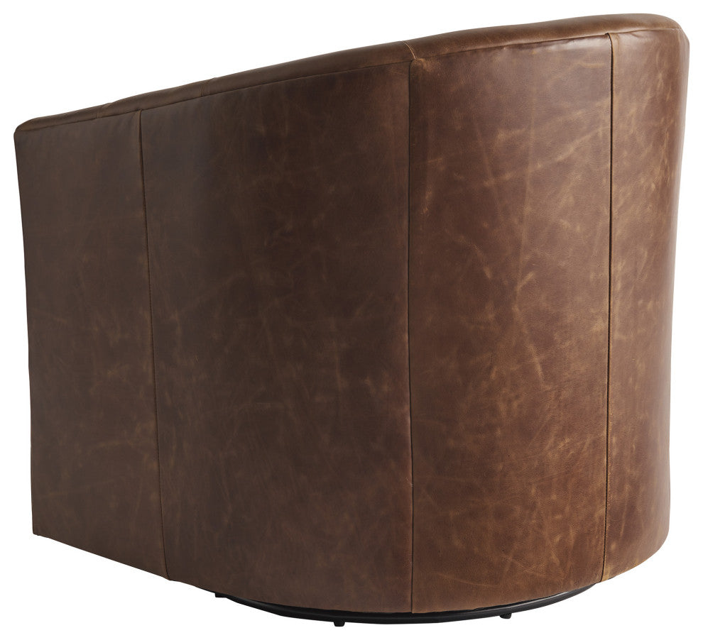 Candice Leather Swivel Chair