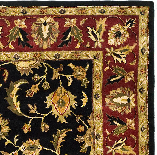 Safavieh Heritage Hg953A Black, Red Area Rug, 6' X 9'