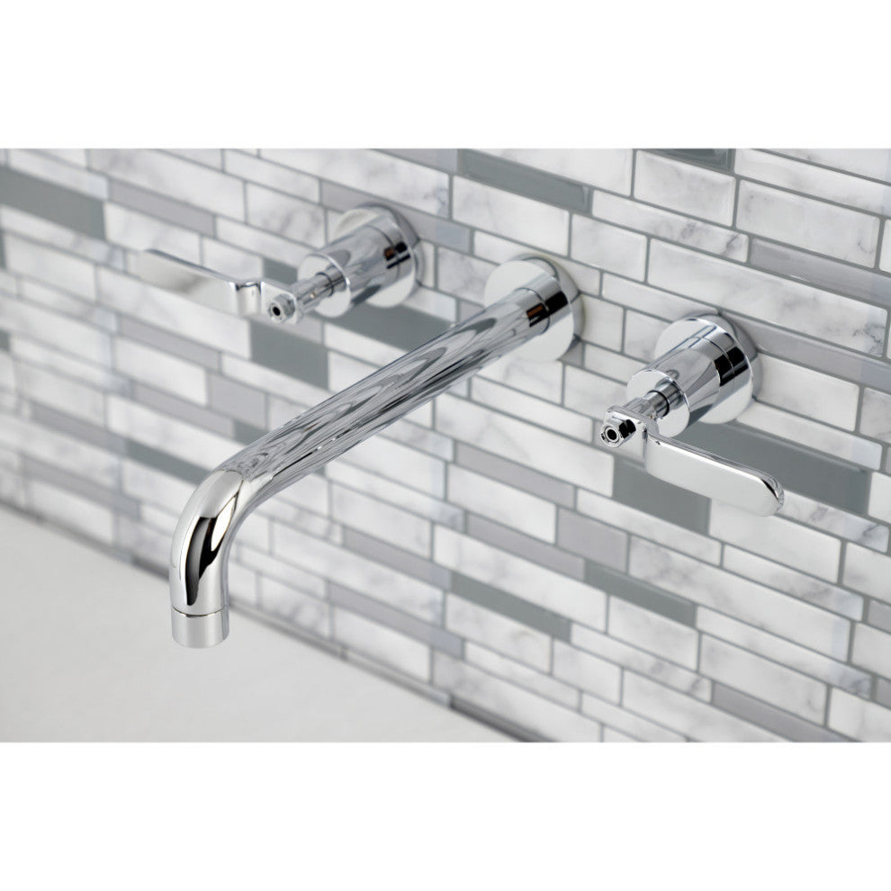 KS8021KL Two-Handle Wall Mount Tub Faucet, Polished Chrome