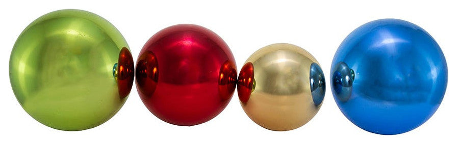 60-80MM Shiny Multi-Color Glass Ball Ornaments, 20-Piece Set