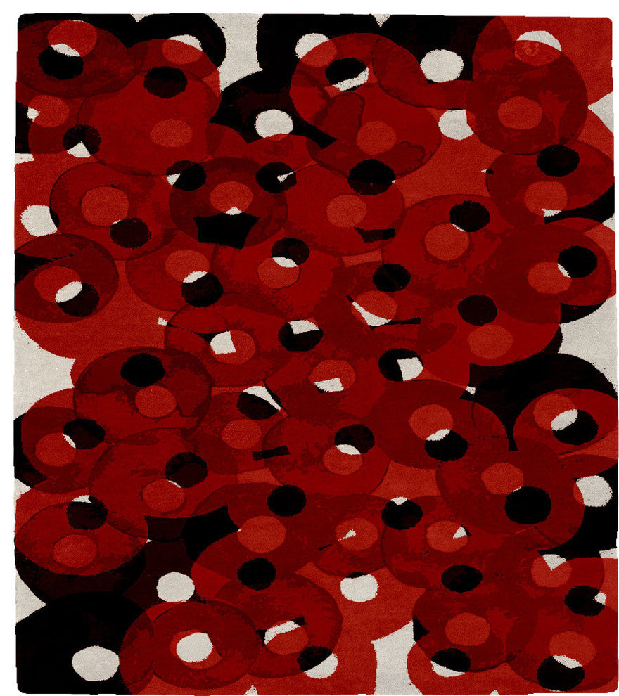 Loops Around B Signature Rug, 8' Square
