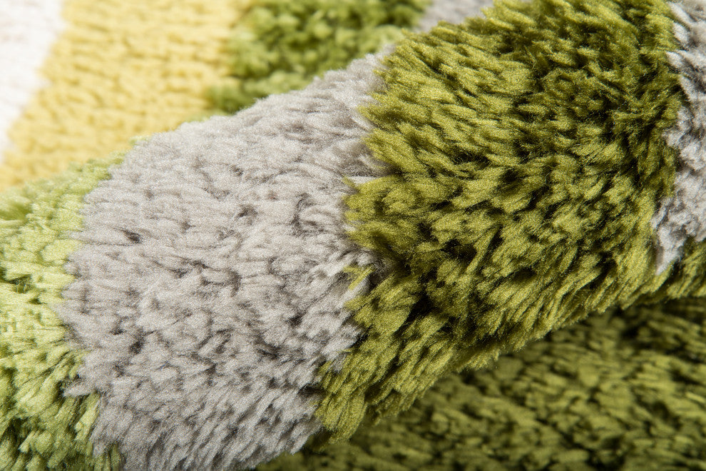 Retro Green Rug, 2'x3'