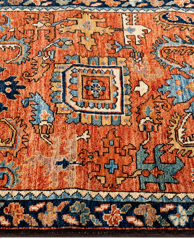 Serapi One-of-a-Kind Hand-Knotted Area Rug Red, 2'7" x 7'10"