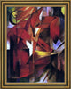 Franz Marc Foxes - 18" x 24" Framed Premium Canvas Print
