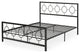 Aldrin Modern Iron Bed Frame, Flat Black