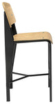 Modern Contemporary Dining Kitchen Wood Bar Stool Natural