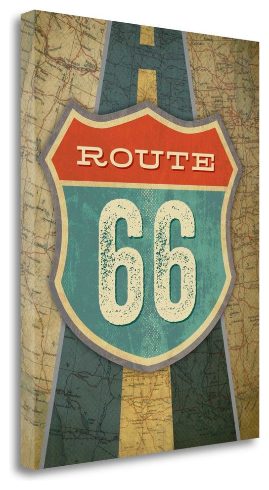 "Route 66" By Renee Pulve, Giclee Print on Gallery Wrap Canvas, Ready to Hang