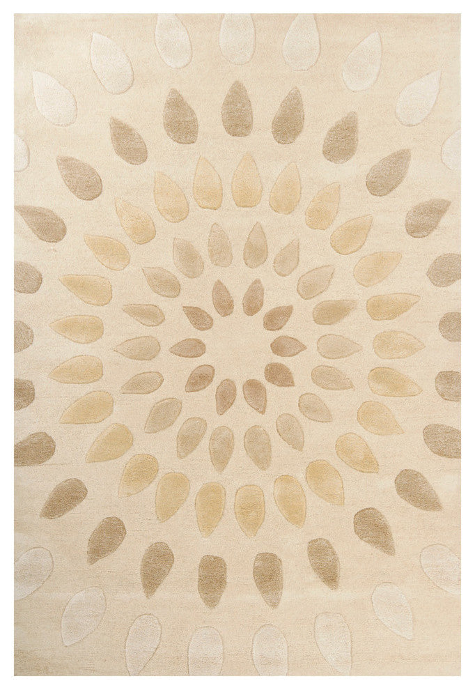 Oleander Contemporary Area Rug, Gray