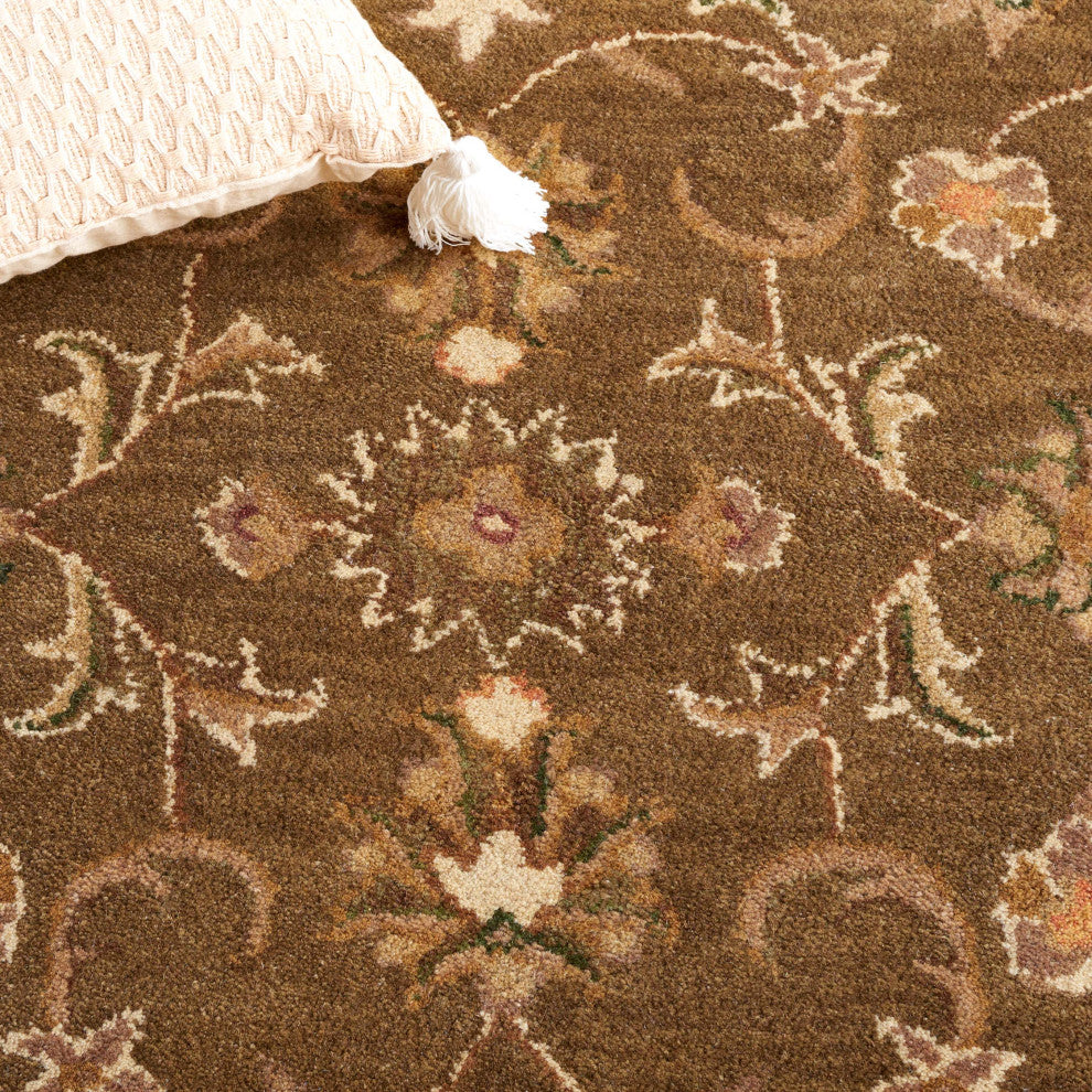 Safavieh Antiquity Collection AT52 Rug, Olive/Gold, 2'x3'
