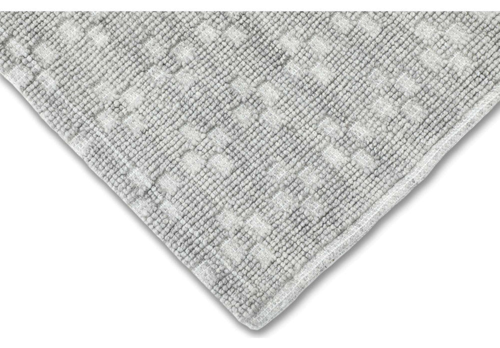 Star Texture Area Rug, Light Gray, 8'x10'