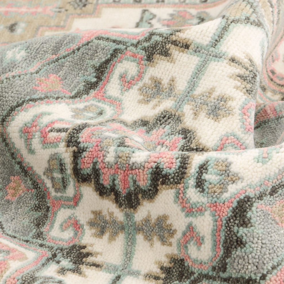 Miranda Handmade Area Rug Ivory, 3' 0" x 5' 0"