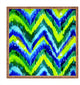 Deny Designs Cayenablanca Green Chevron Square Tray