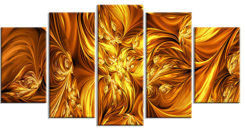 "Molten Gold Exchange" Canvas Painting