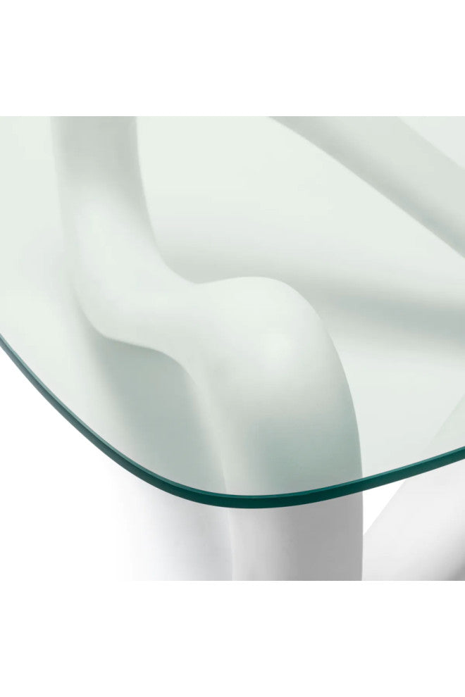 Off-White Sculptural Coffee Table, Eichholtz Aventura