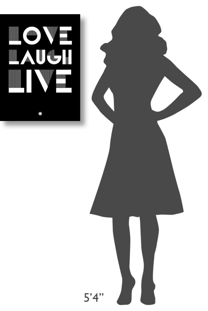 "Love Laugh Live Poster 2" Fine Art Print