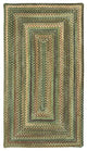Capel Eaton Green 0442_200 Braided Rugs - 8' X 11' Concentric Rectangle