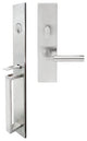 Aurora Lever, Mortise Entry Handleset, Right Hand, Satin Stainless Steel