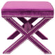 Safavieh Palmer Ottoman, Plum