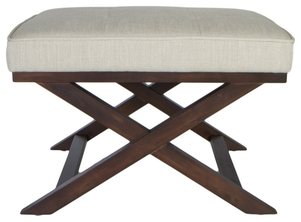 Cortesi Home ArixBench Ottoman, Beige