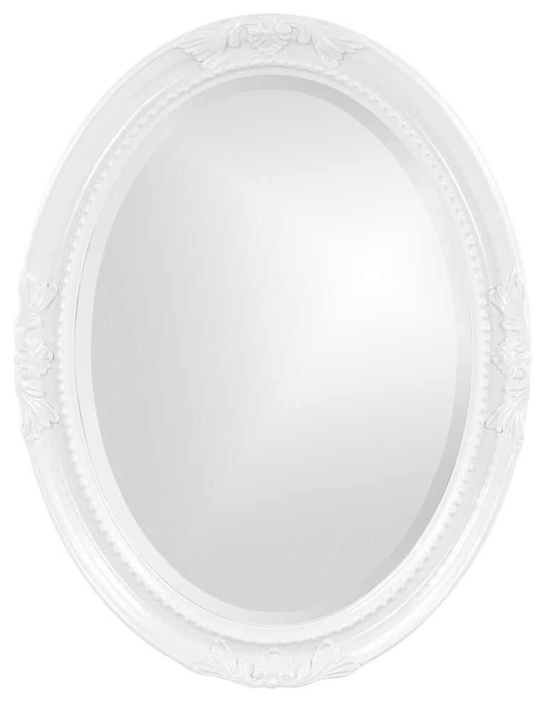 Howard Elliott Queen Ann Mirror, White