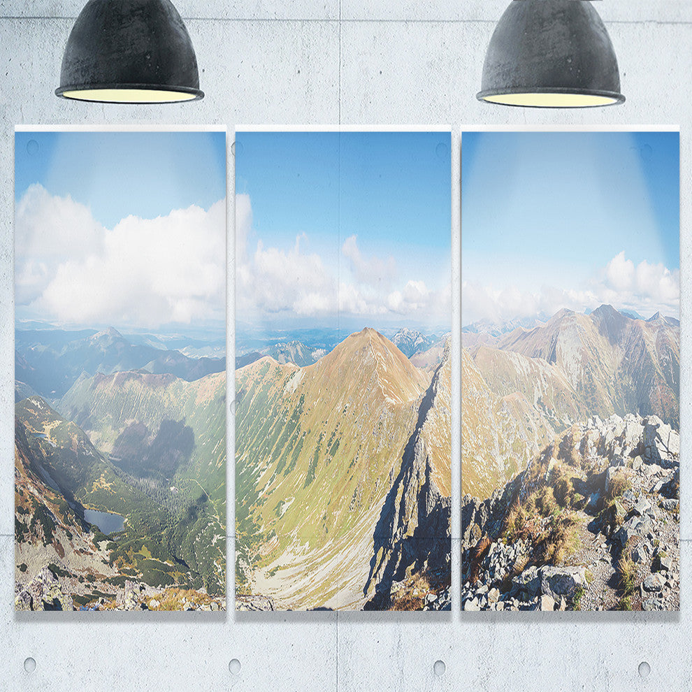 "Ostry Rohac and Volovec at Tatras" Metal Wall Art, 3 Panels, 36"x28"
