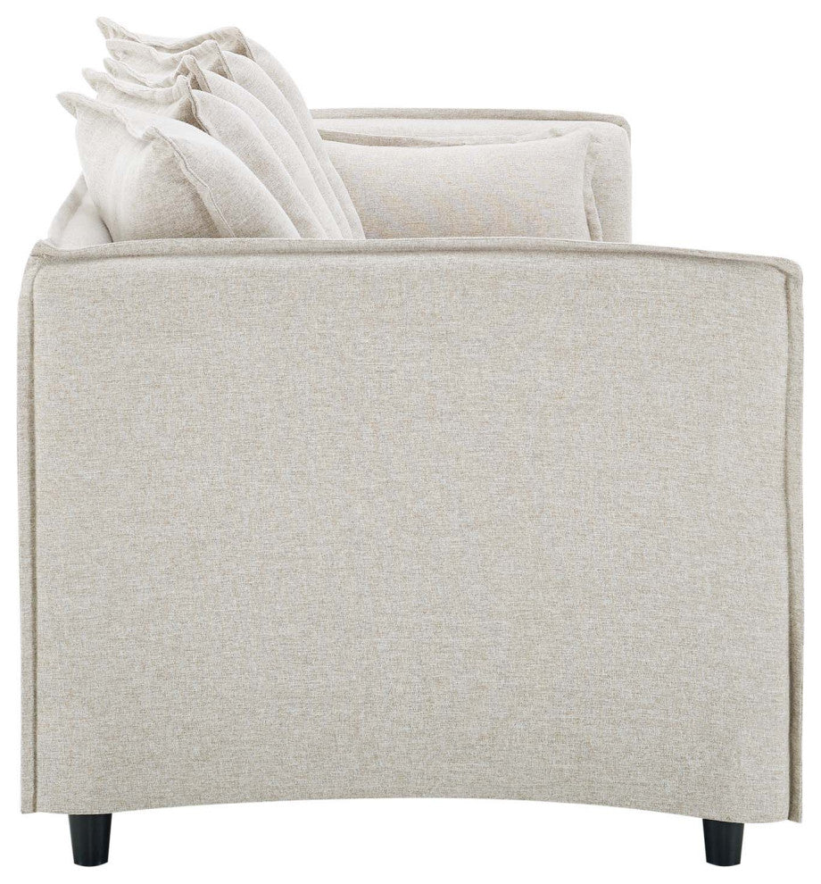 Avalon Slipcover Fabric Sofa, Beige