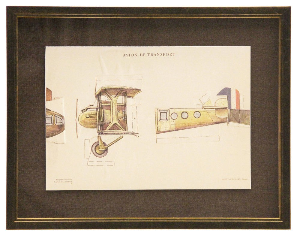 Partial Plane Pull Out, Copper And Black Shadowbox