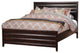 Alpine Furniture Legacy Standard King Panel Bed, Black Cherry