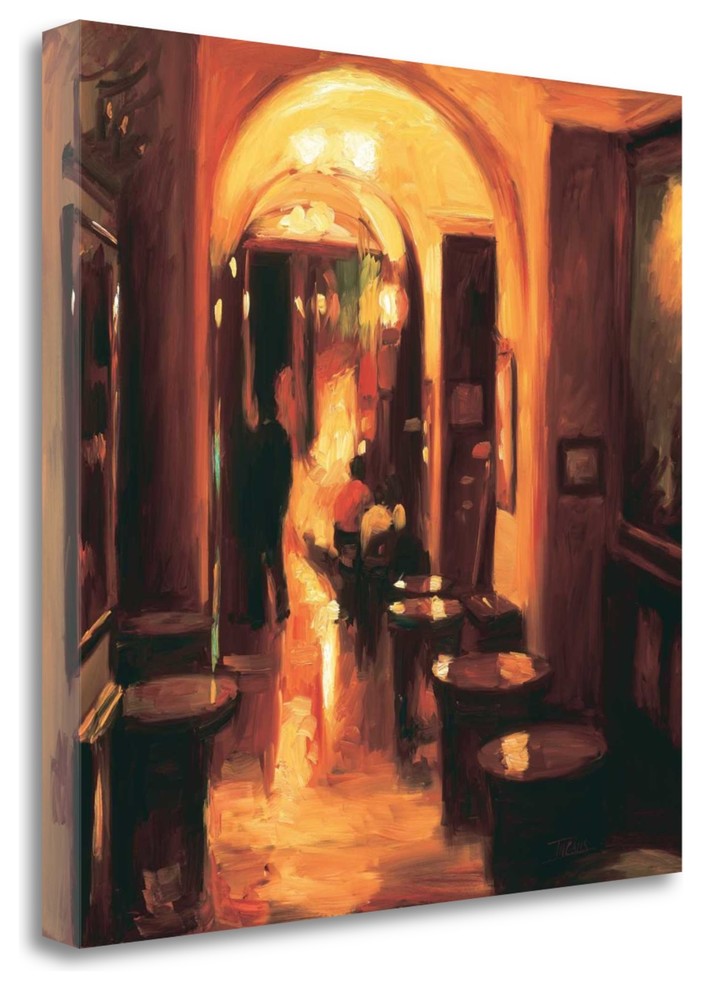 "Italian Restaurant" By Pam Ingalls, Giclee Print on Gallery Wrap Canvas