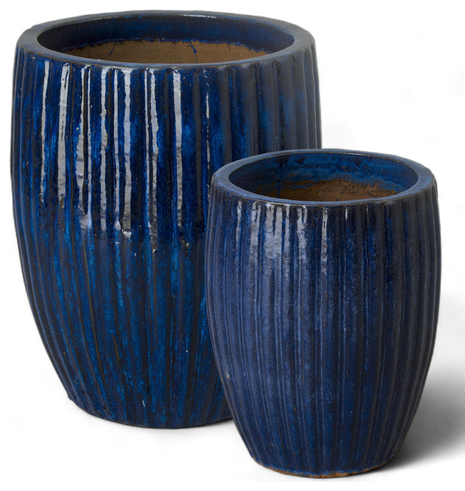 Ridges Planter, Blue 16x20