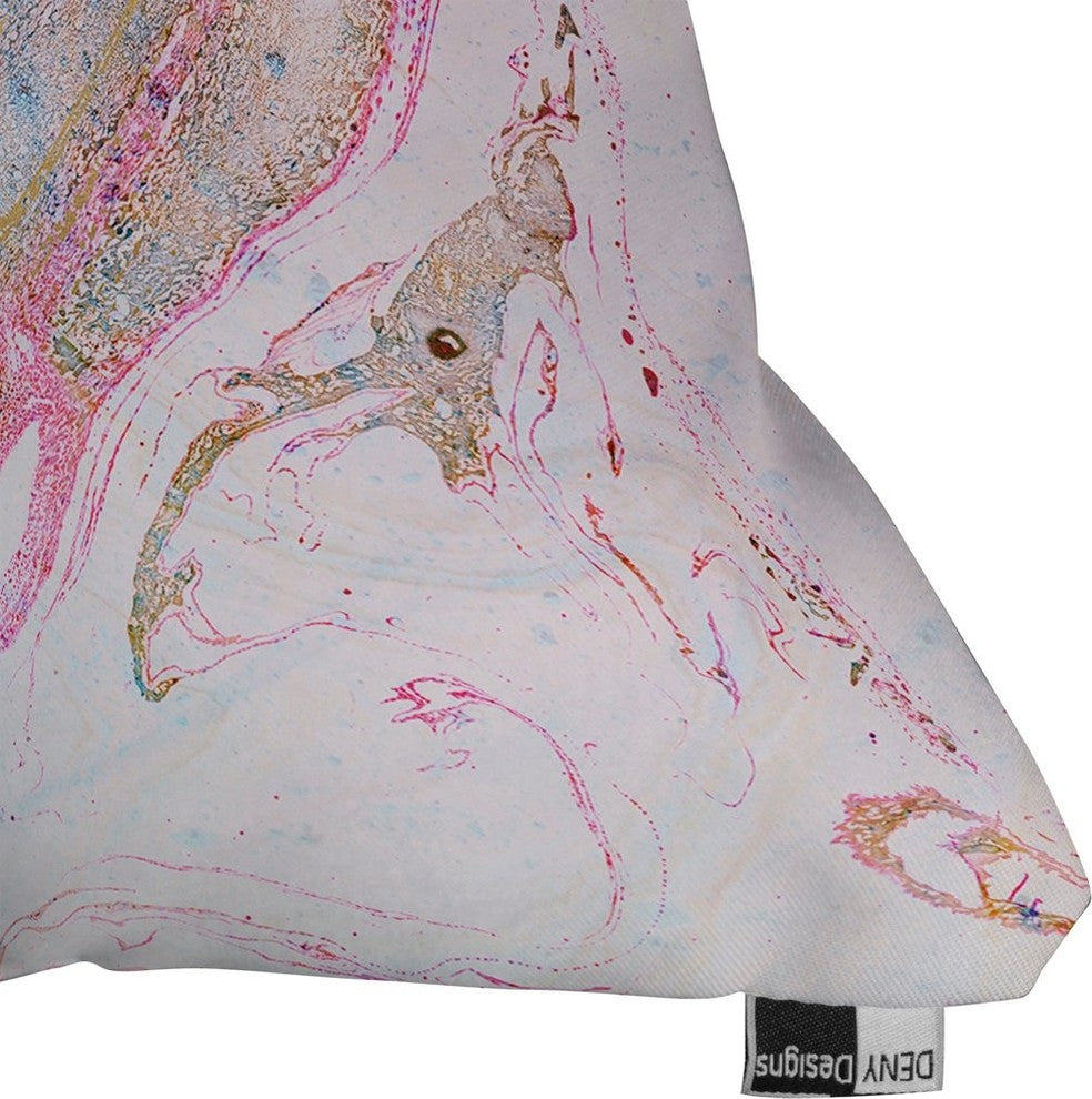 Iveta Abolina Winter Marble Throw Pillow, 18"x18"