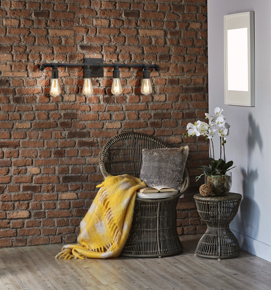 Wymer 4-Light Bath Vanity Light, Zinc