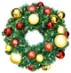2' Sequoia Wreath Decorated With The Red, Gold Ornament